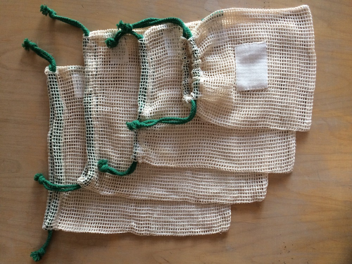 Einkaufsbeutel SET (4 Stück/ small + medium + 2x large)